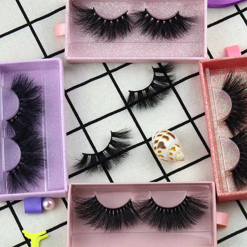 Wholesale Custom Box 3D Mink Lashes 20mm Mink Eyelash 